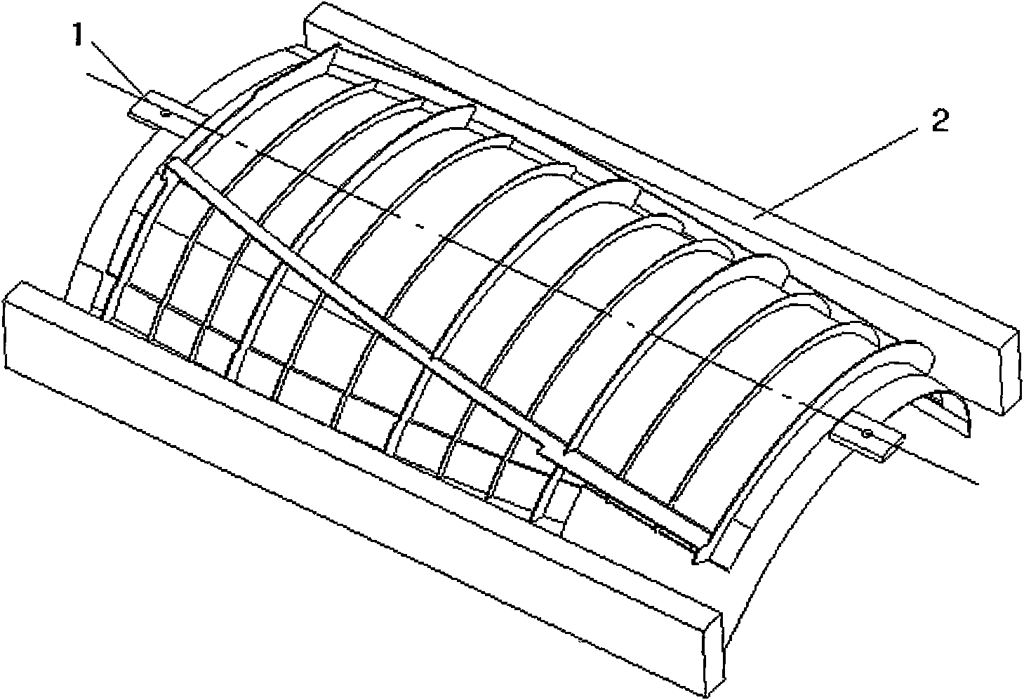 Wall plate processing technology for hyperboloid thin wall