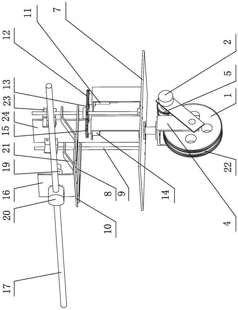 Swing arm type single-wheel wire-walking robot