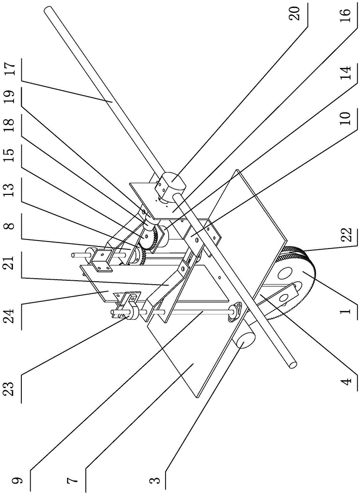 Swing arm type single-wheel wire-walking robot