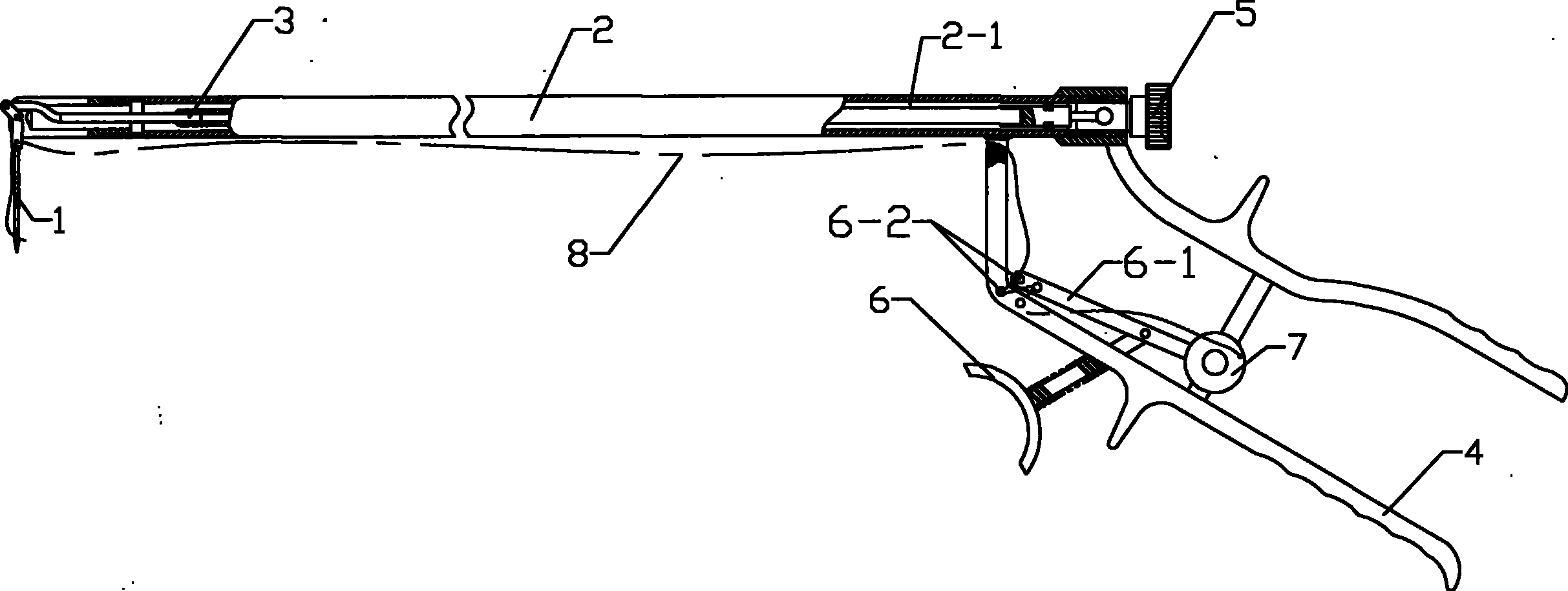 Celioscope stitching knotter