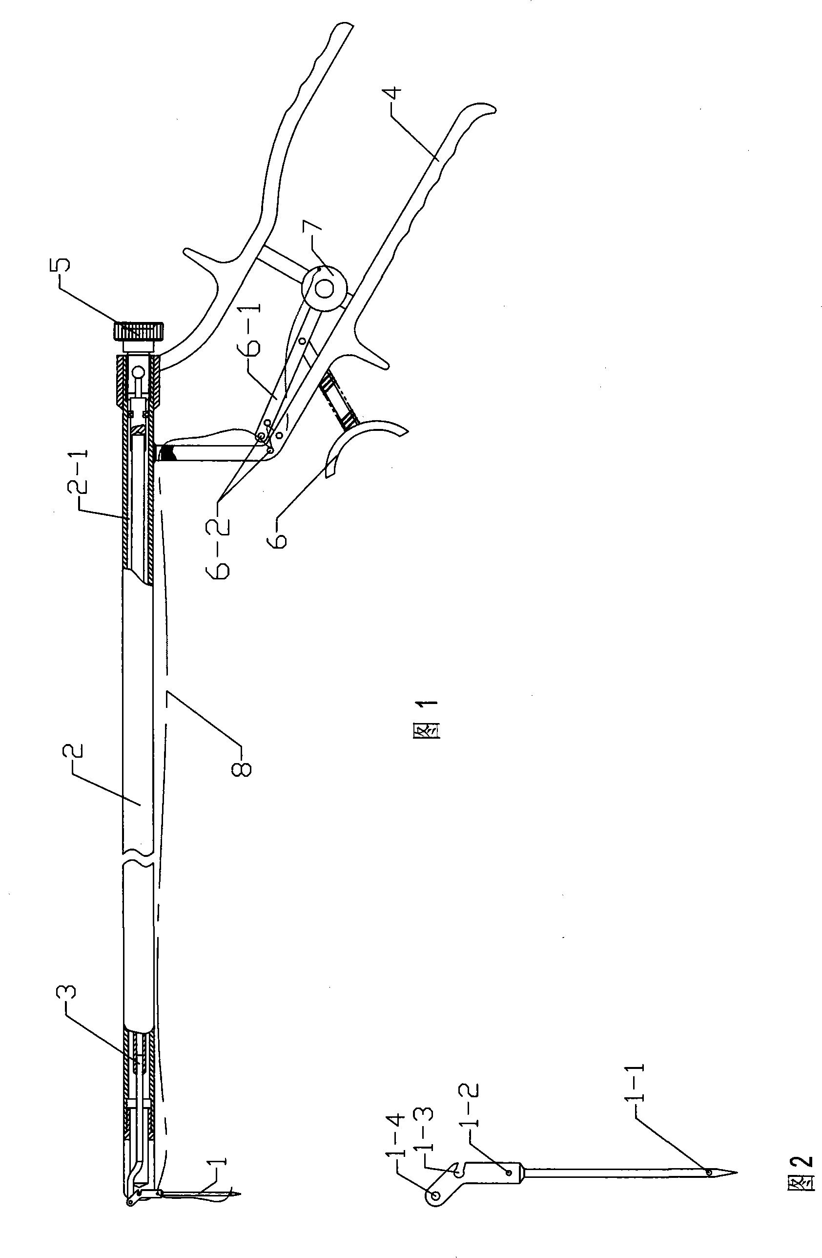 Celioscope stitching knotter