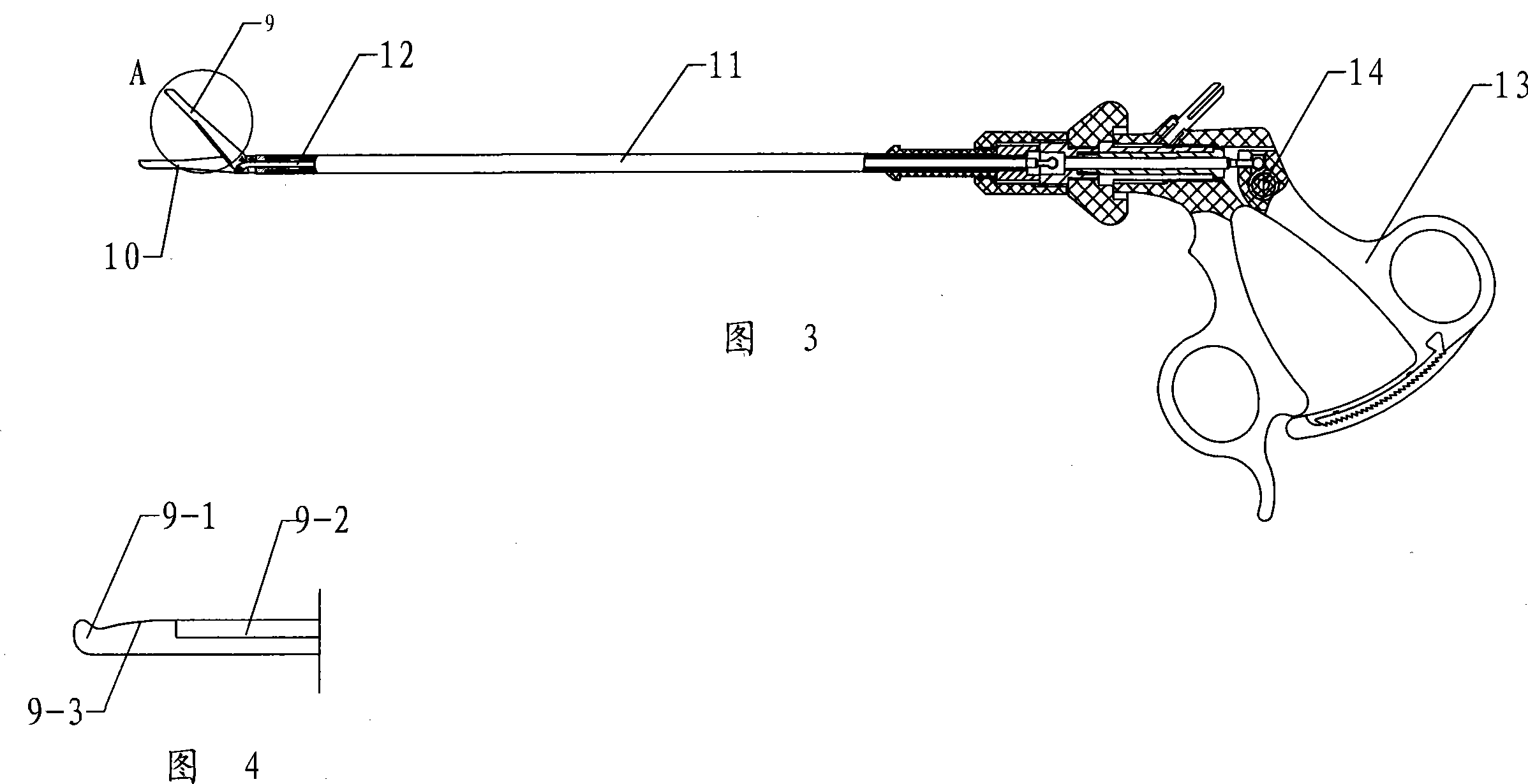 Celioscope stitching knotter