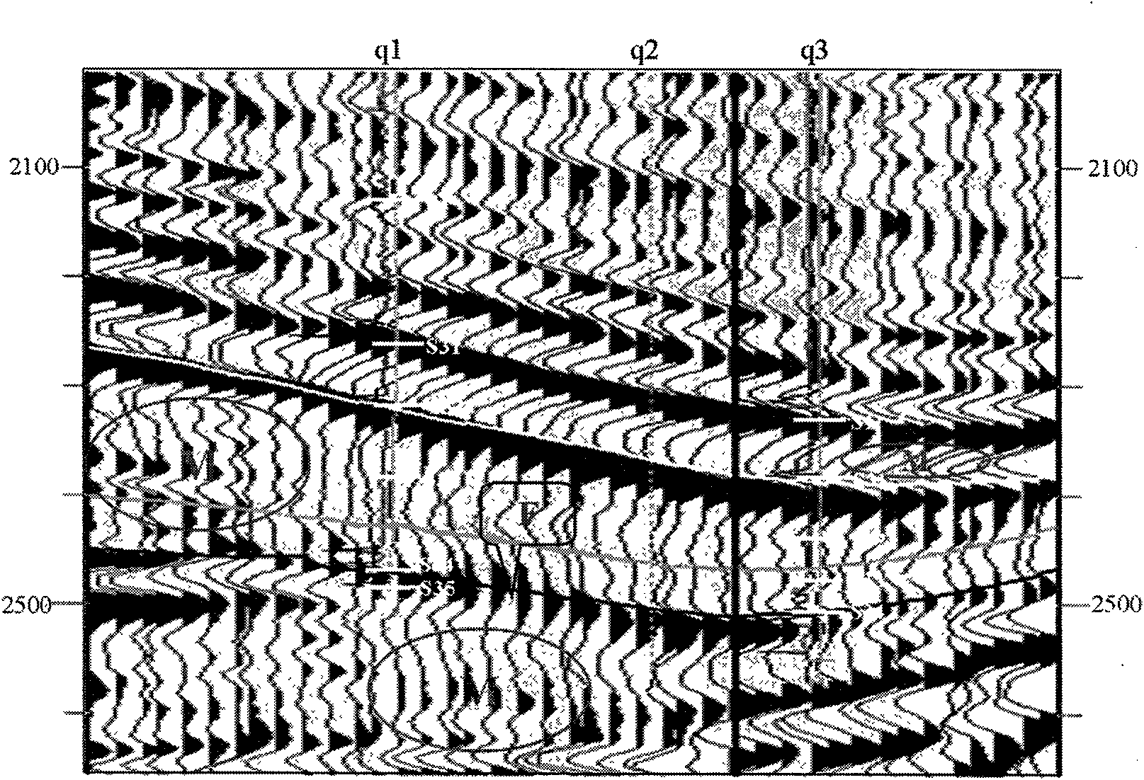 Method for predicting reservoir layer inverted by multi-well logging parameter under restriction condition of relative wave impedance