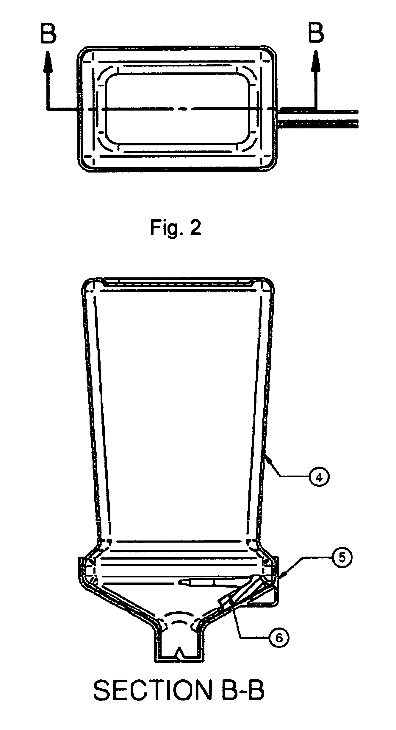 Disposable liquid level sensor having a virtual ring