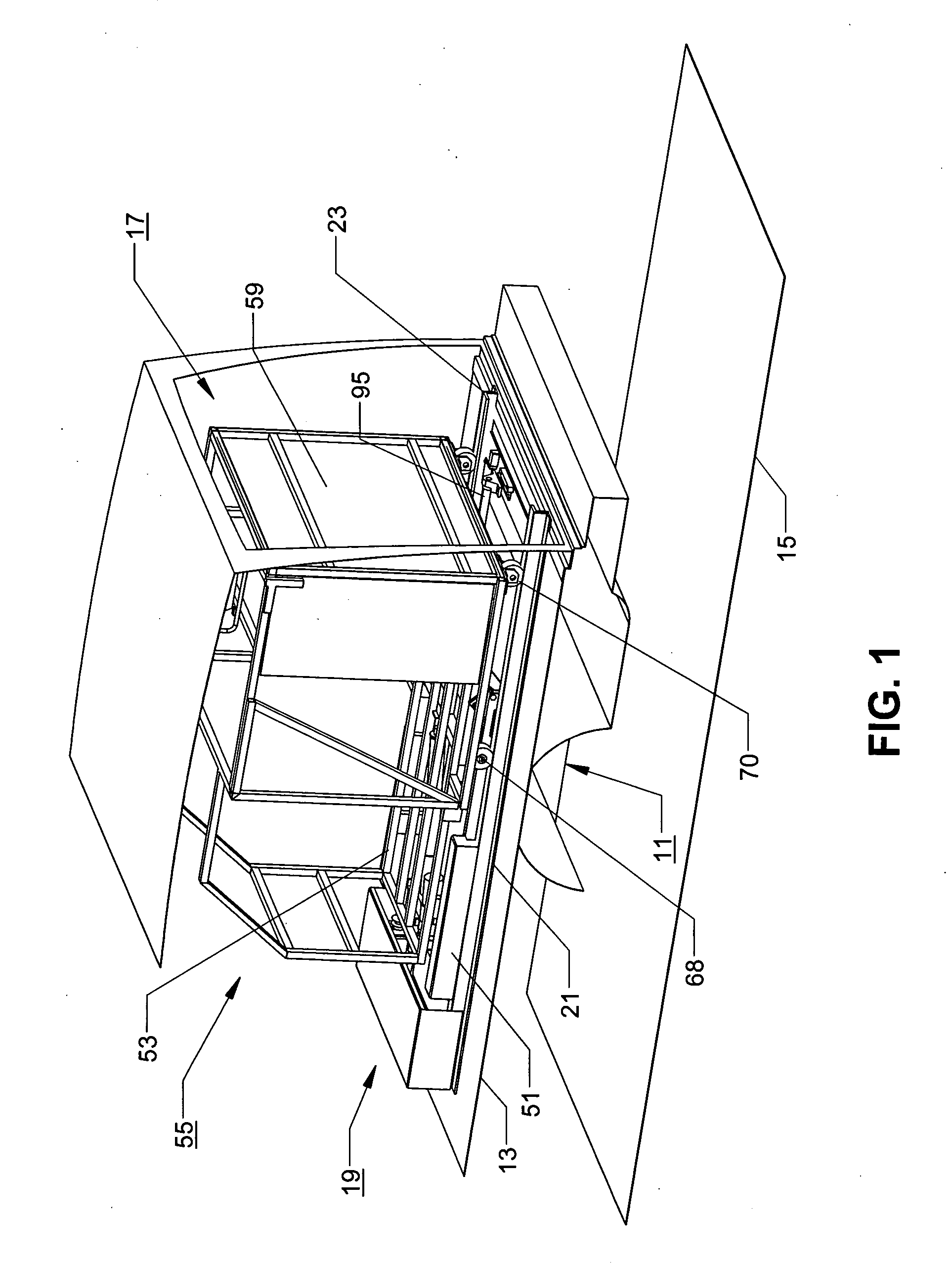 Specialized mobile equipment handling lift system