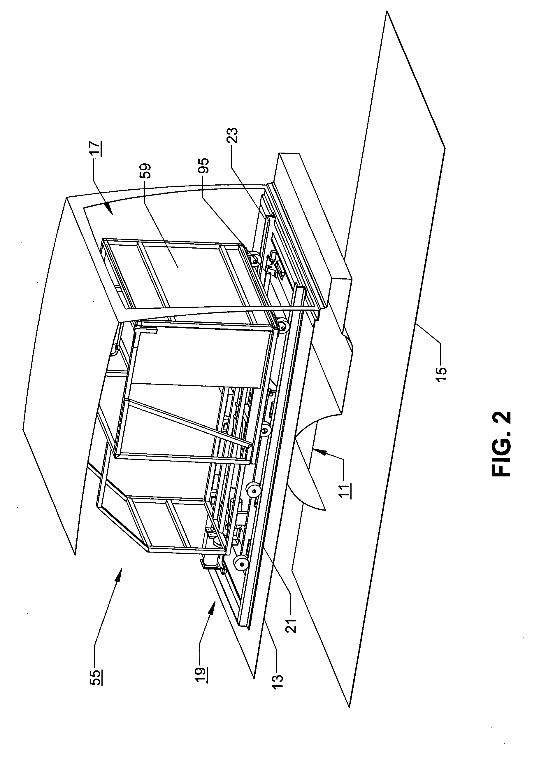 Specialized mobile equipment handling lift system