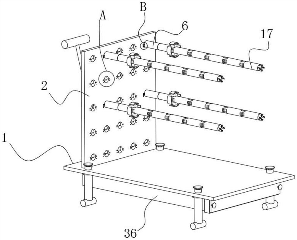 Flexible drill pipe carrying device