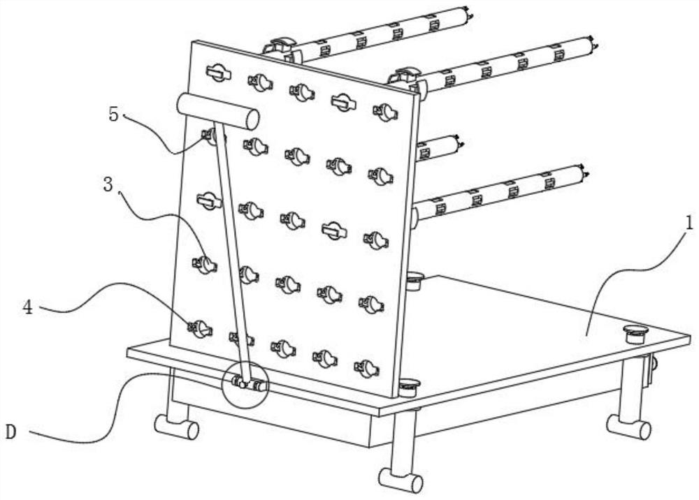 Flexible drill pipe carrying device