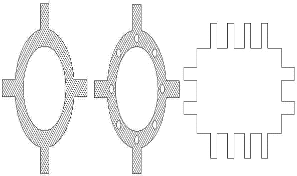 Battery or capacitor packaging housing