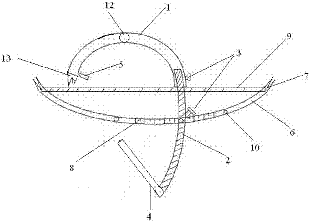 Positioning device and method of cruciate ligaments after arthroscopic treatment