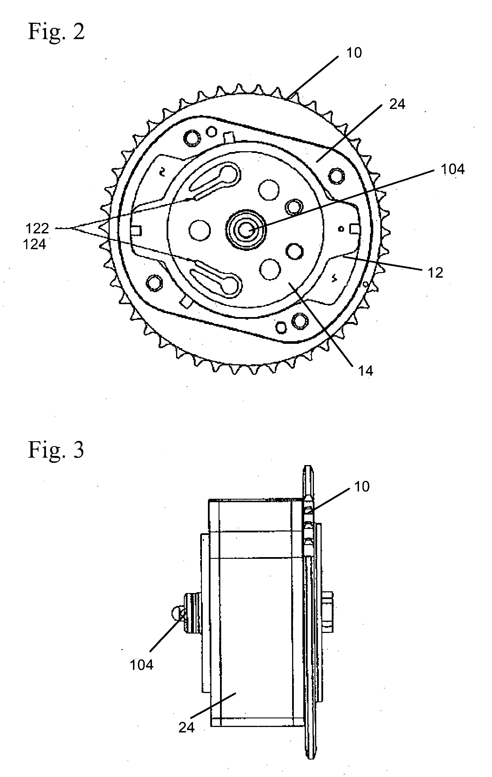 CTA phaser with proportional oil pressure for actuation at engine condition with low cam torsionals