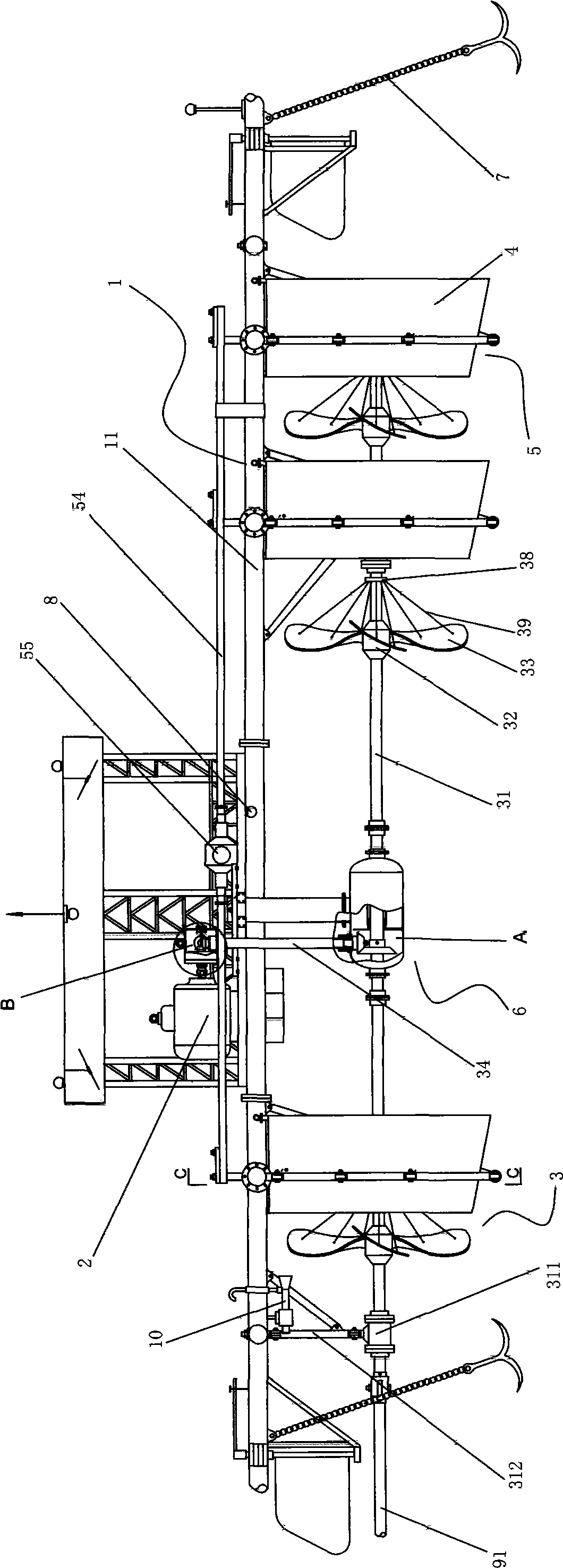 A hydro-electric generator set