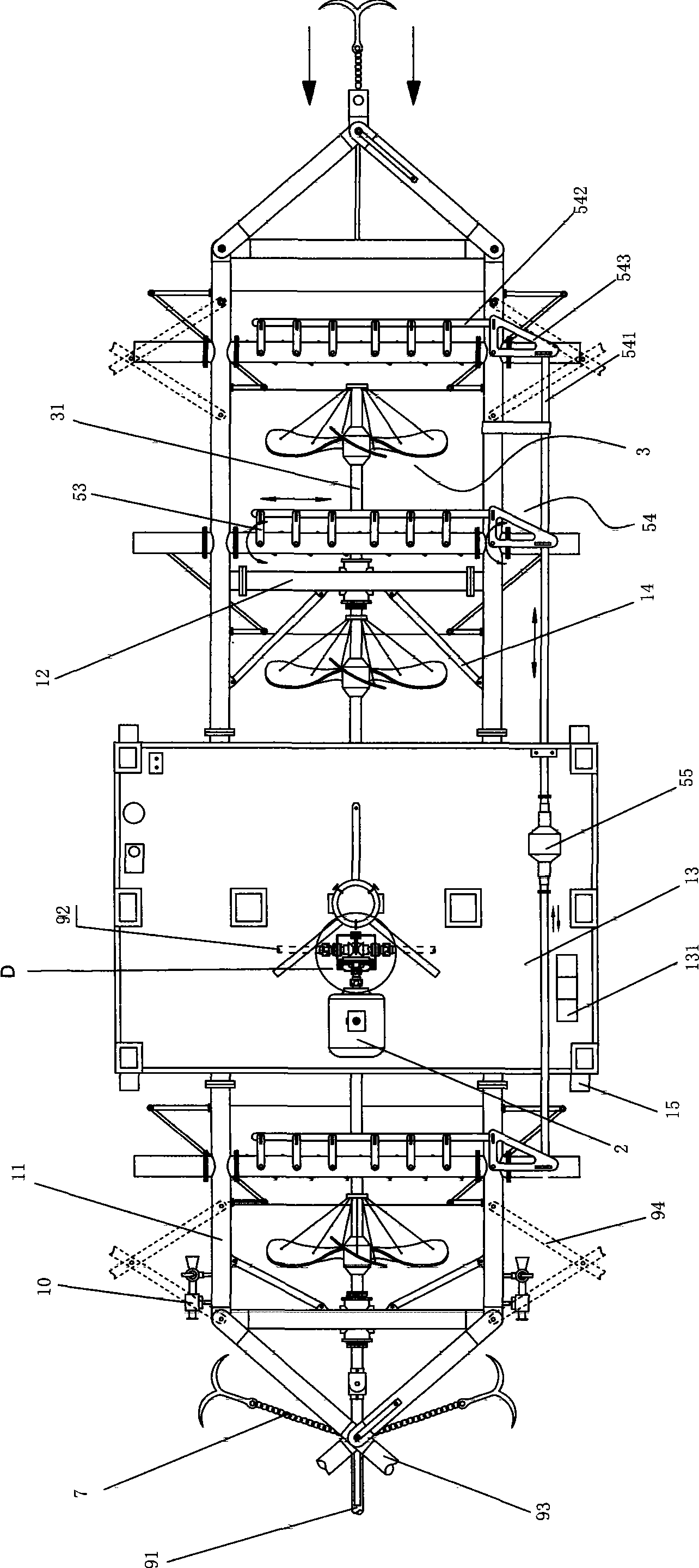 A hydro-electric generator set