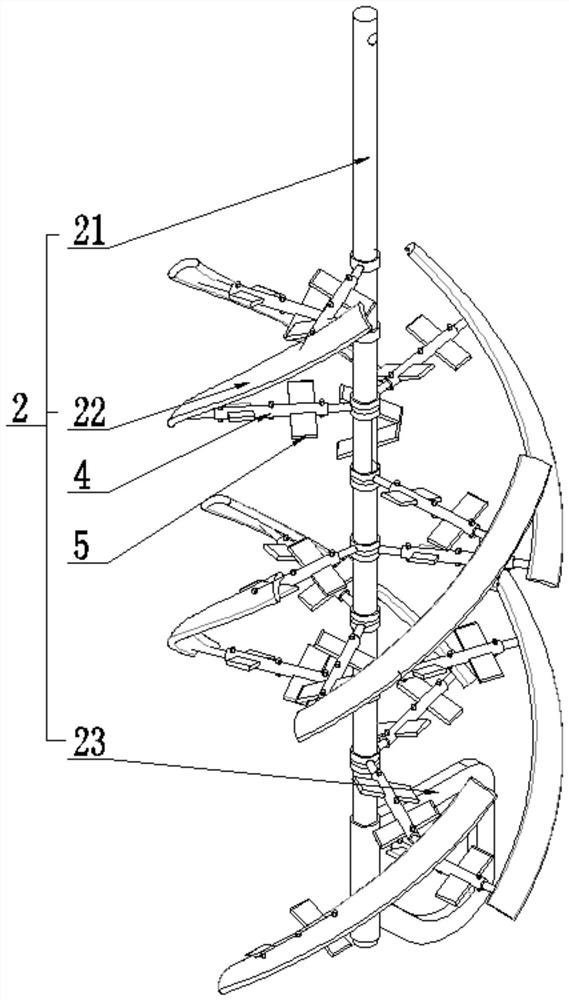 High-molecular polymer solid water degradable cross-linking agent reaction method and device