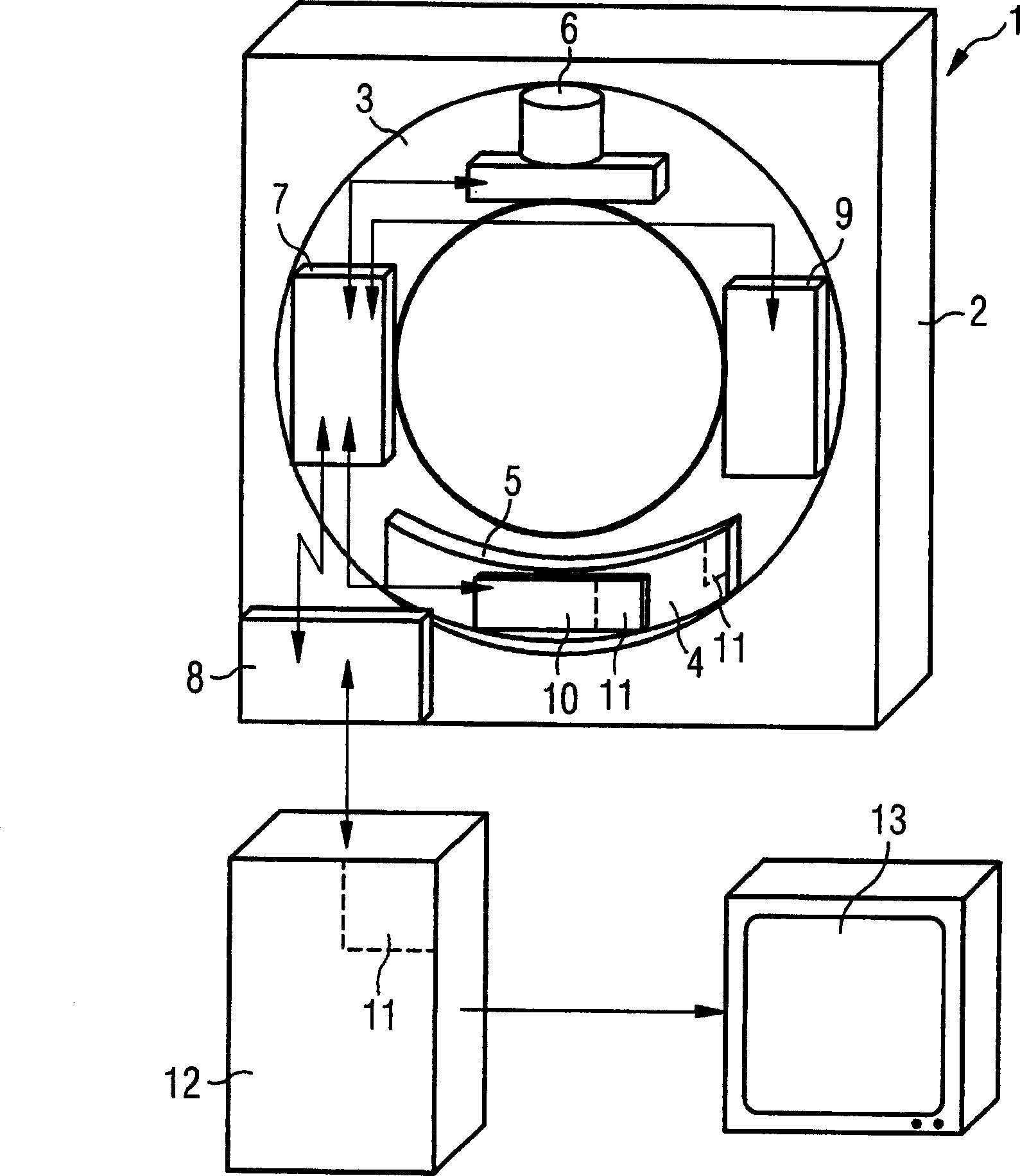 Method for operation of a counting radiation detector with improved linearity