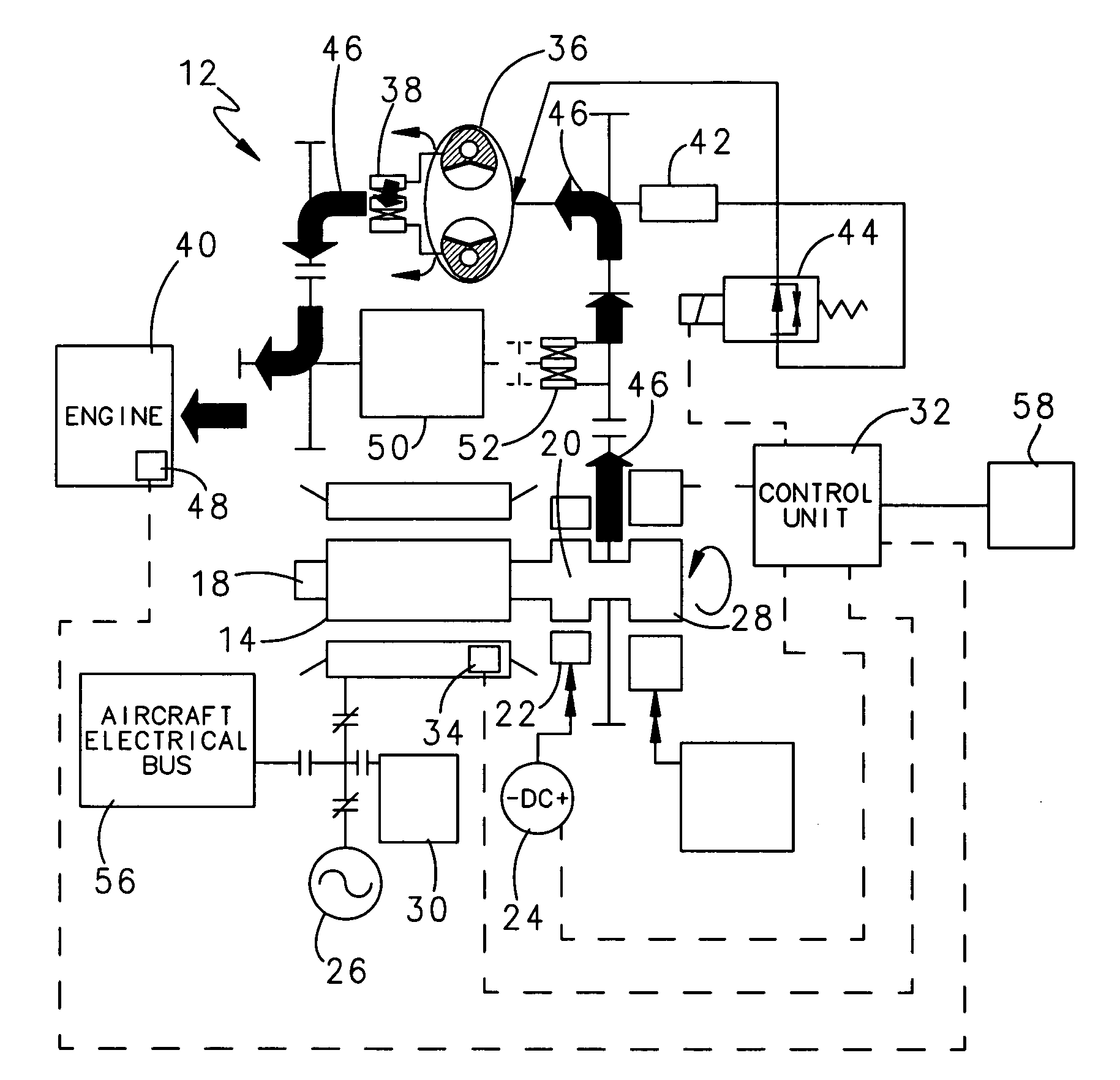 Adjustable variable frequency starter/generator system