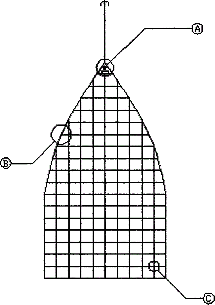 Large-area low-cost free artificial floating island capable of being set up quickly