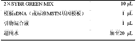 A specific primer and fluorescent quantitative detection kit for detecting the expression level of bovine mstn gene mRNA