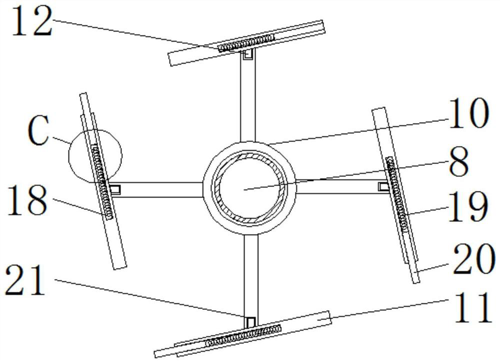 A real-time detection device for river sewage that reduces the interference of sewage in water