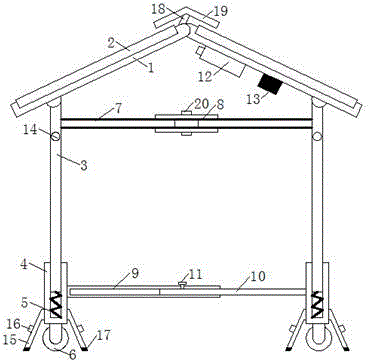 Solar parking shed