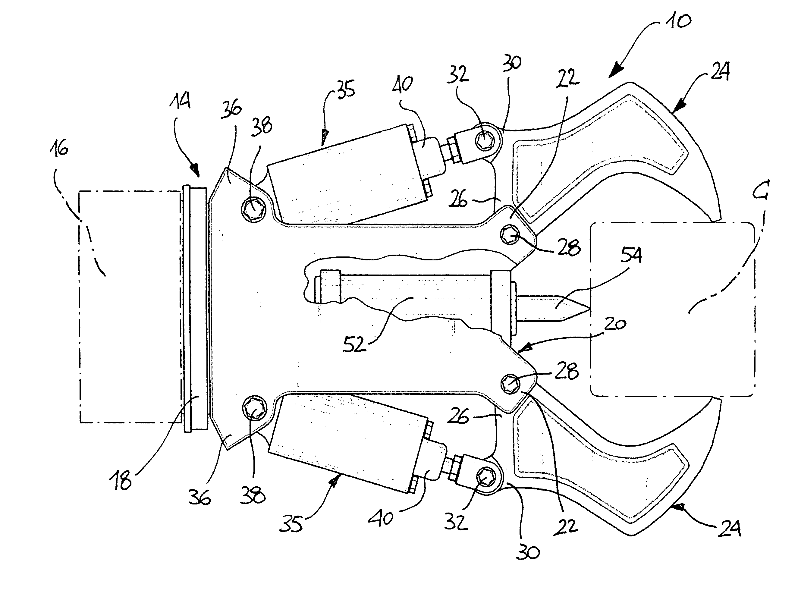 Crushing apparatus for demolition or similar works