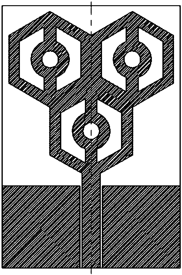 Multi-order hexagonal densely stacked ultra-wideband microstrip antenna having concentric series ring control