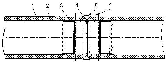 Corrosion-preventing processing method for pipe end of inner lining glass corrosion-preventing steel pipe