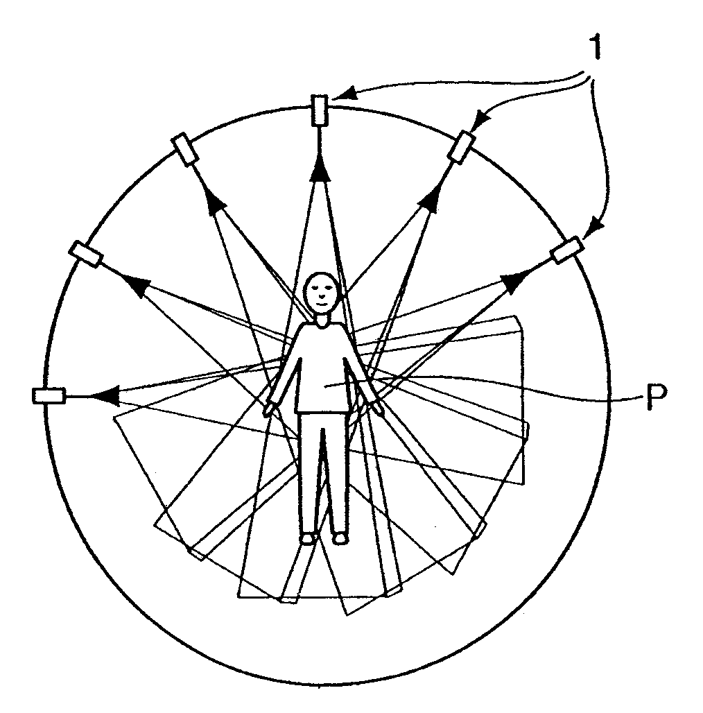 Method and device for the spatially resolved detection and reconstruction of objects by means of microwaves