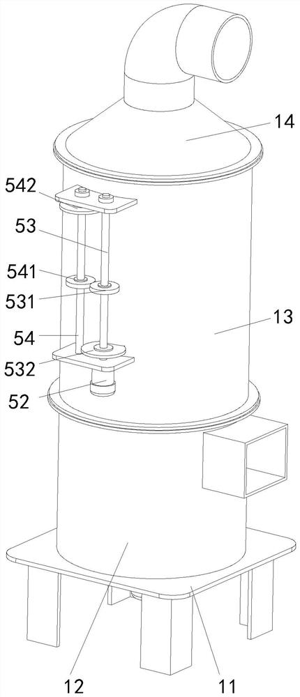 Circulating spray absorption tower for flue gas purification treatment