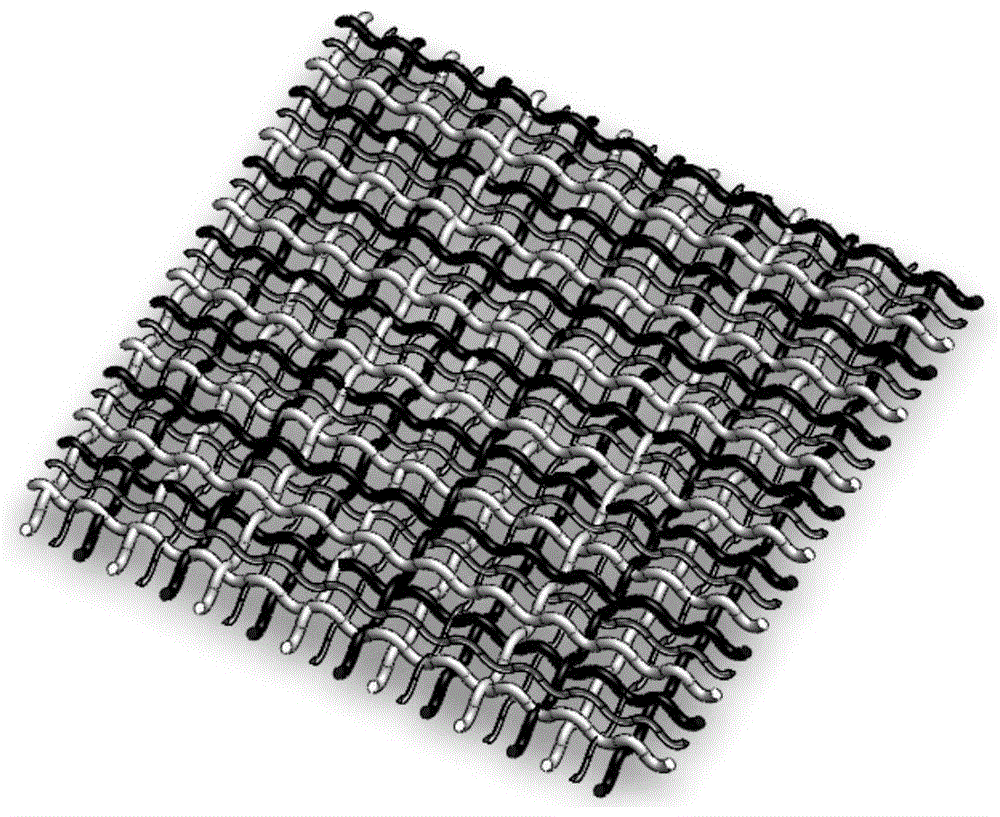 Ionic induction type artificial skin array structure and preparation method thereof