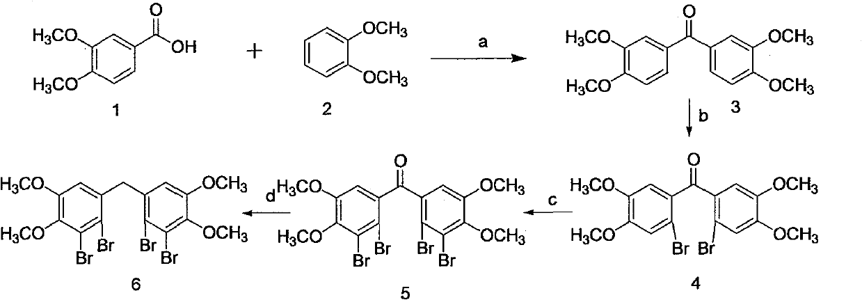 Brominated PTP1B inhibitor as well as synthesis method and application thereof in preparation of medicine for curing type 2 diabetes