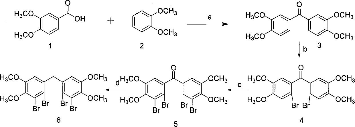 Brominated PTP1B inhibitor as well as synthesis method and application thereof in preparation of medicine for curing type 2 diabetes