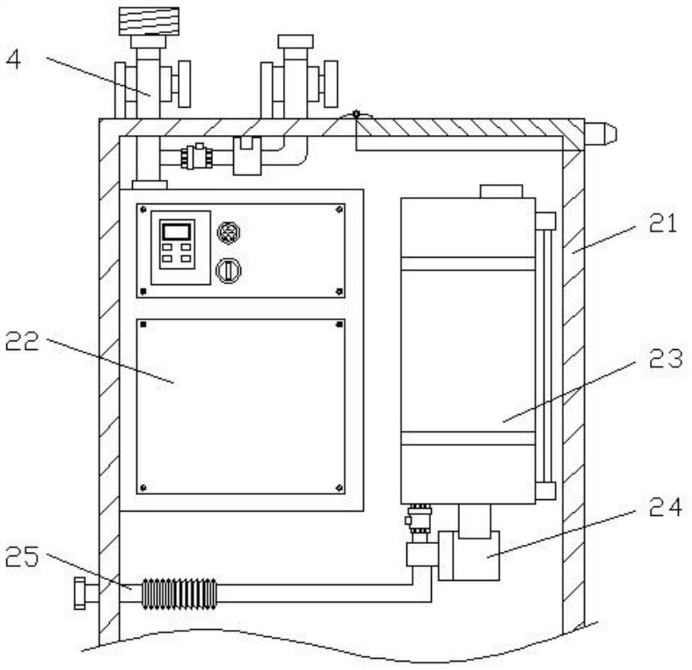 Medical nursing disinfection device for large internal medicine department