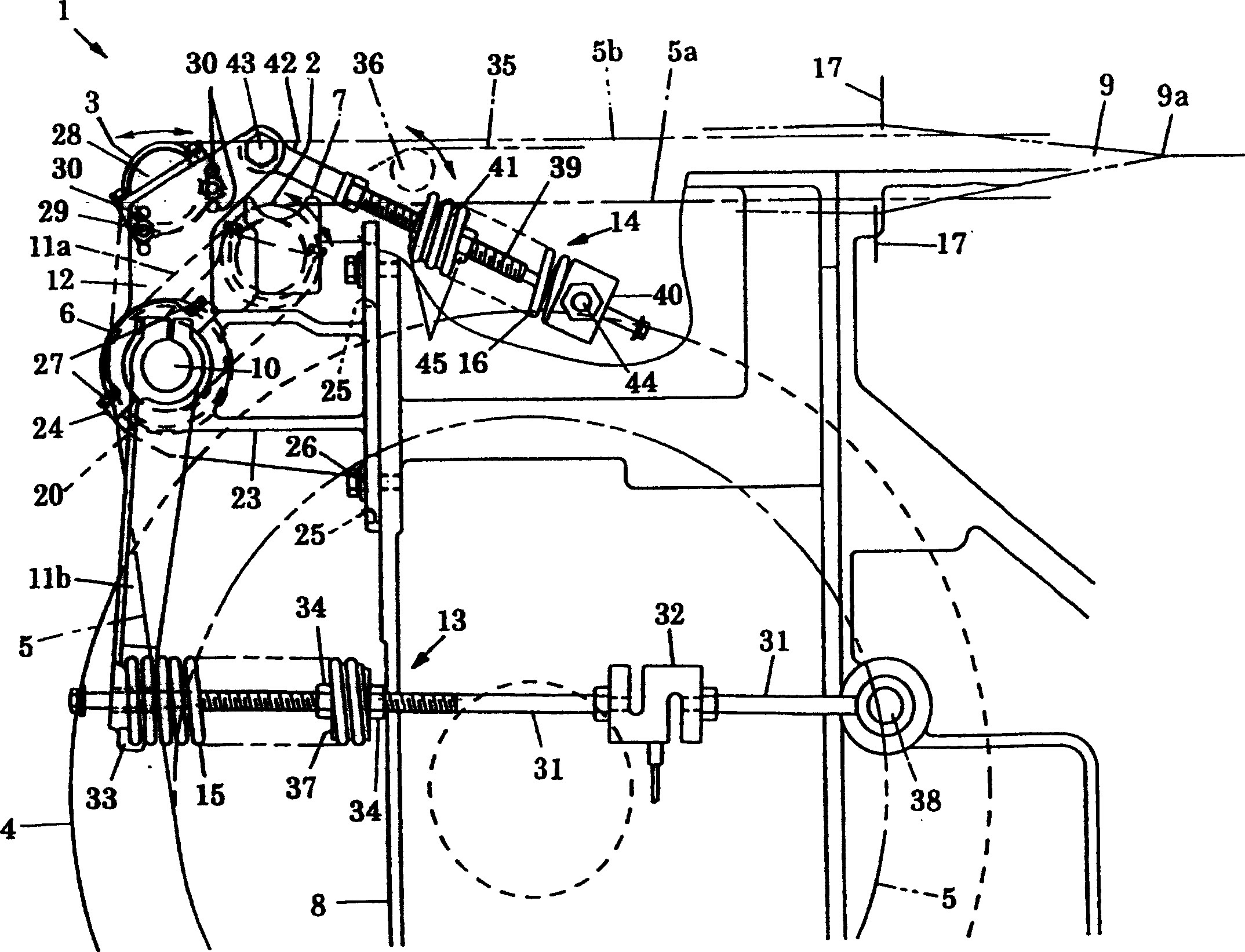 Delivery device for loom