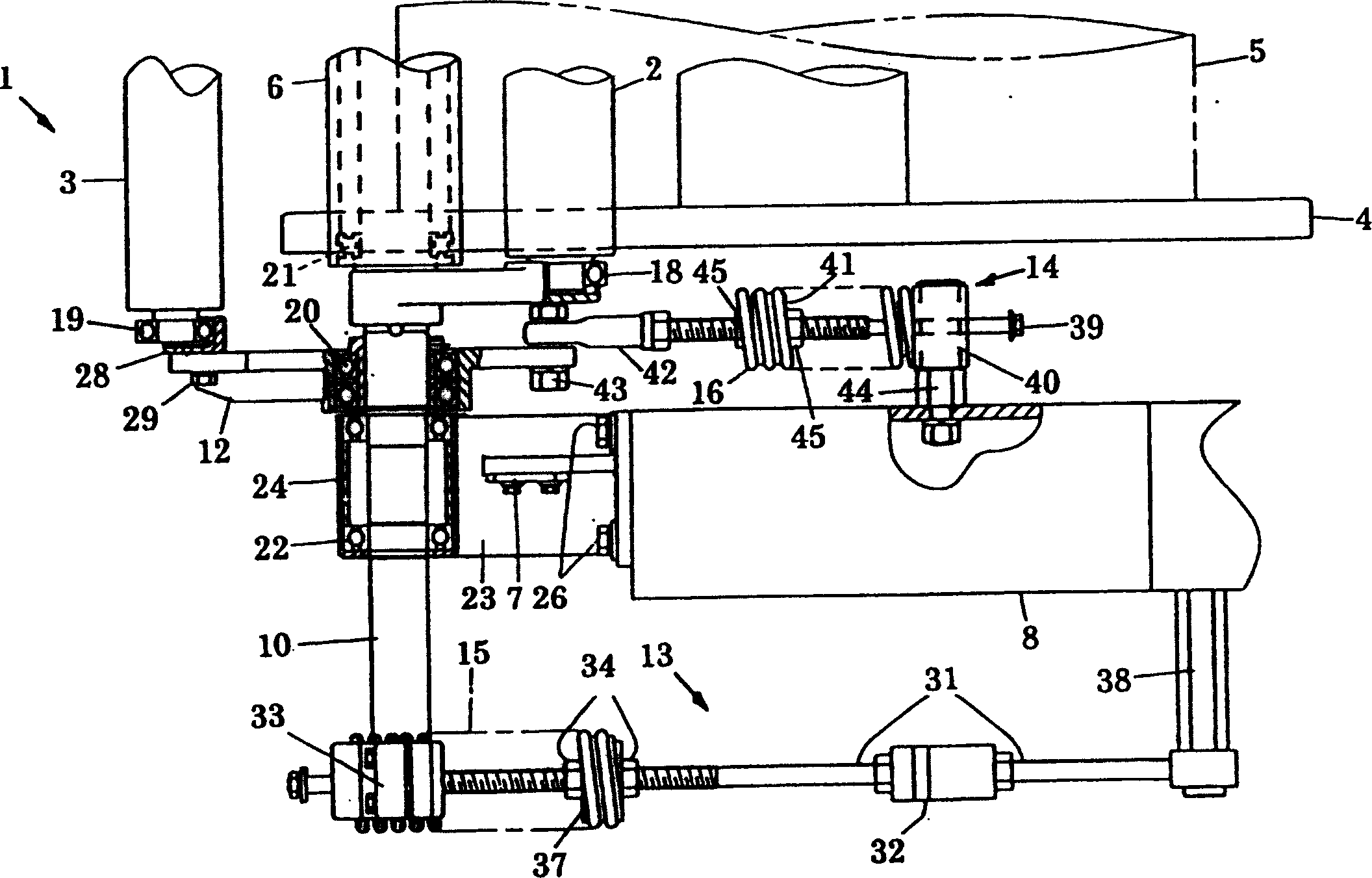 Delivery device for loom