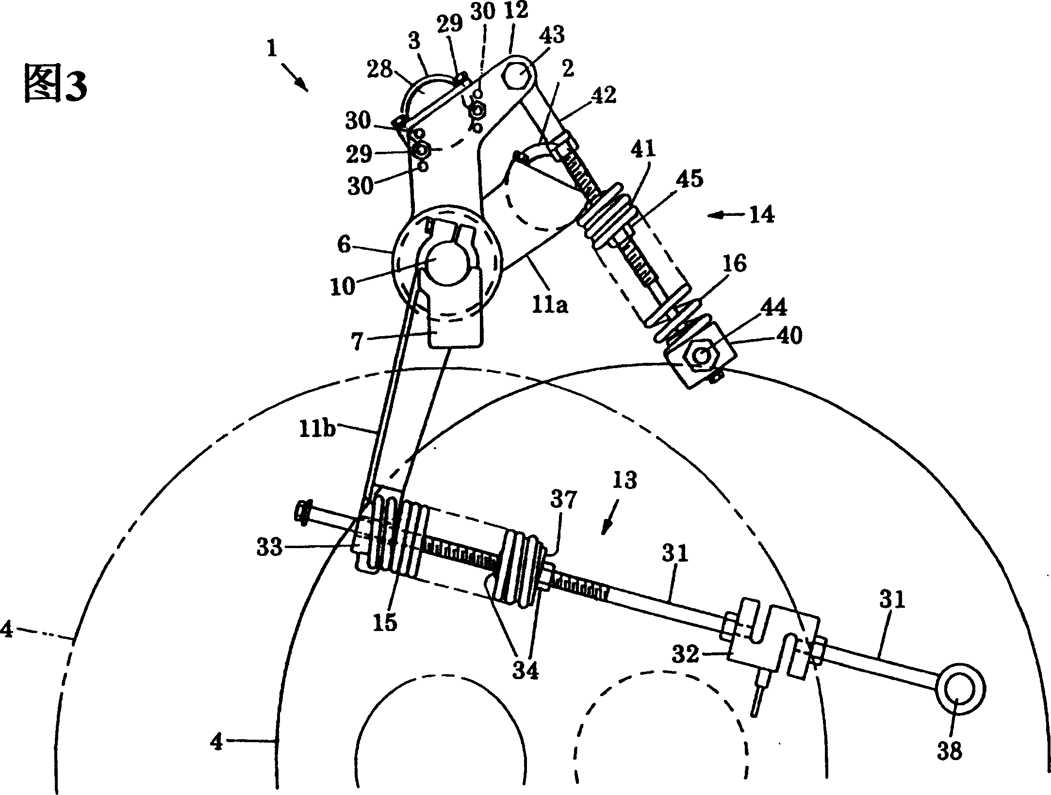 Delivery device for loom