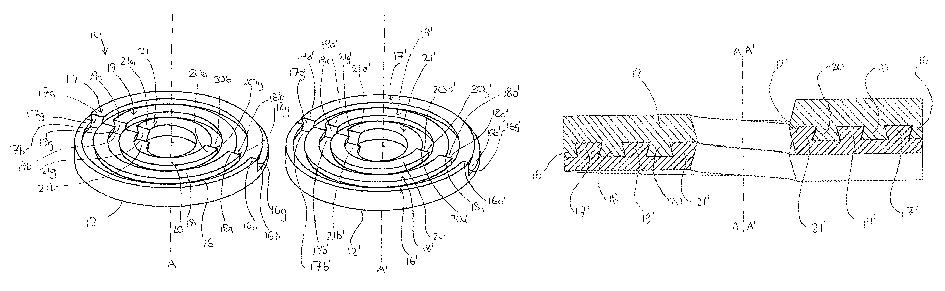 Device for and method of connecting two items together