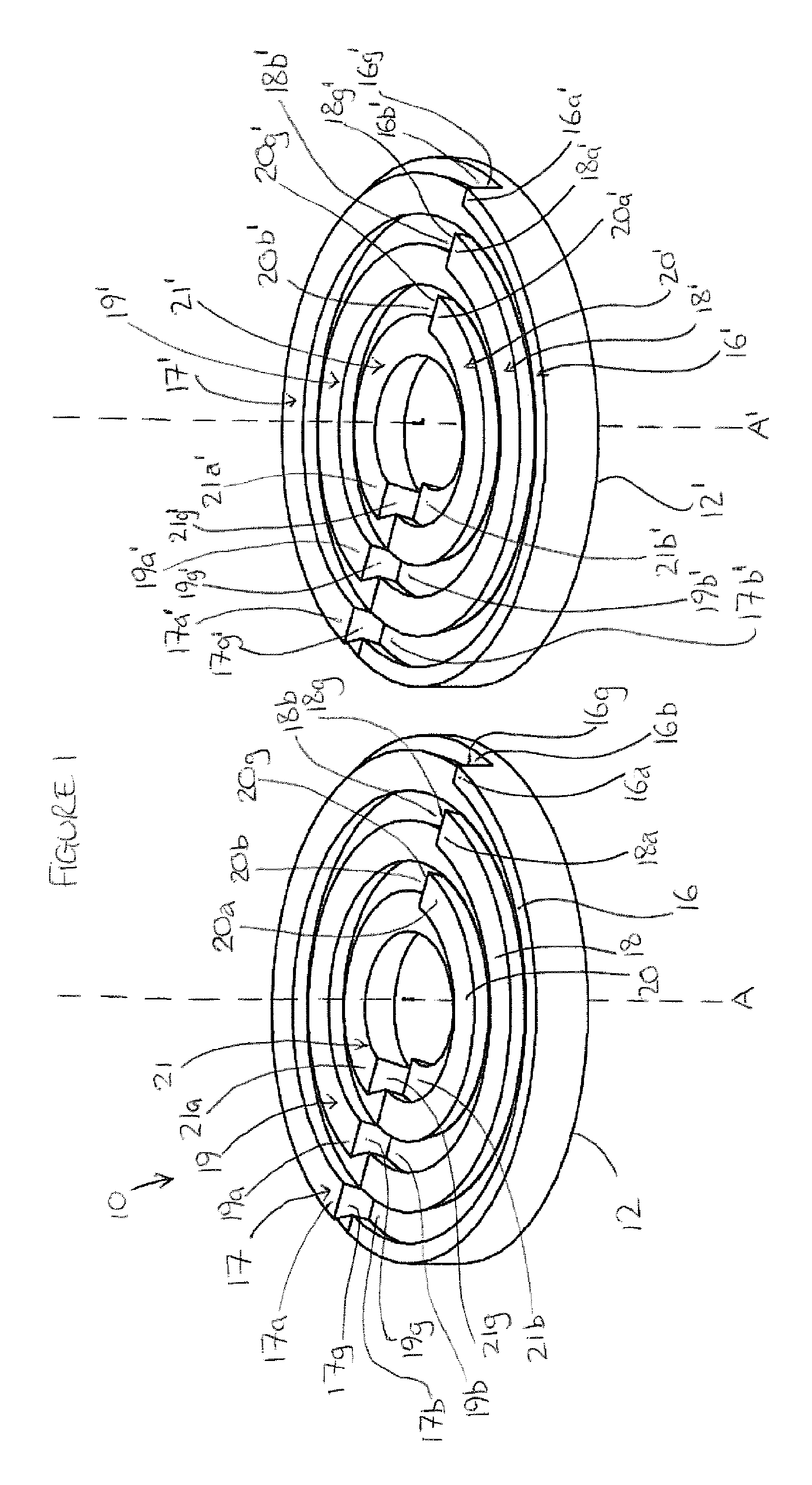 Device for and method of connecting two items together