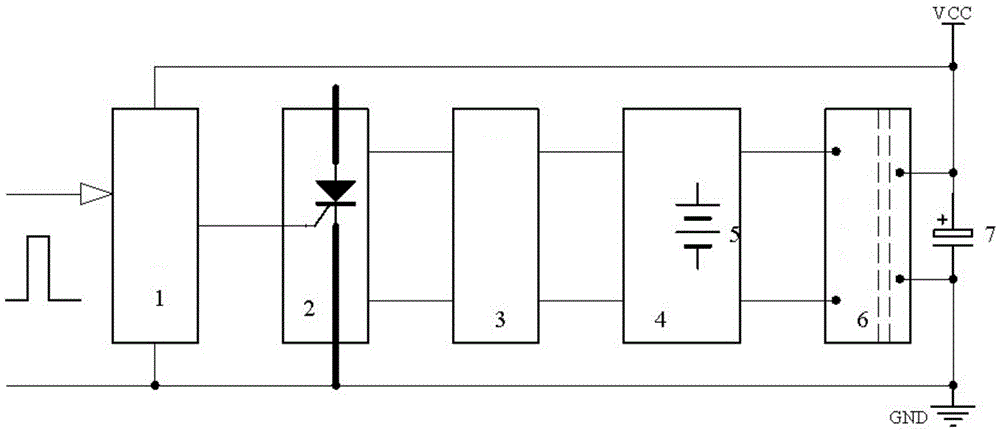 Self-supply circuit and method for power semiconductor switch drive circuit