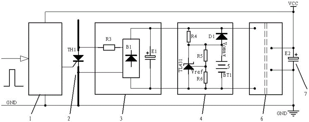 Self-supply circuit and method for power semiconductor switch drive circuit