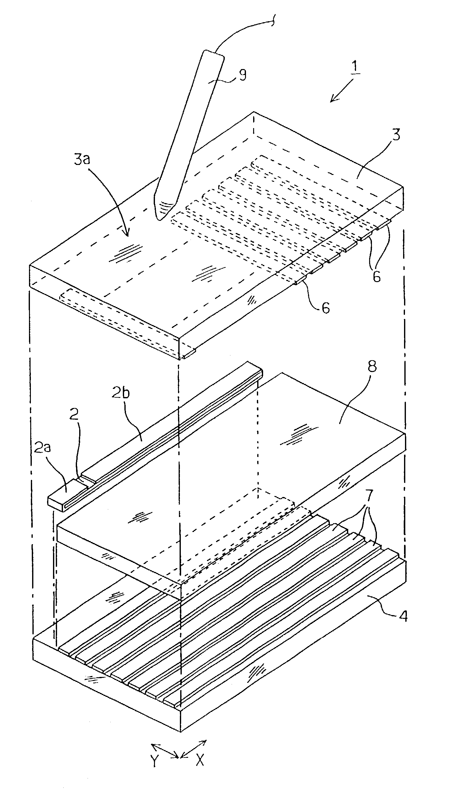 Digitizing tablet