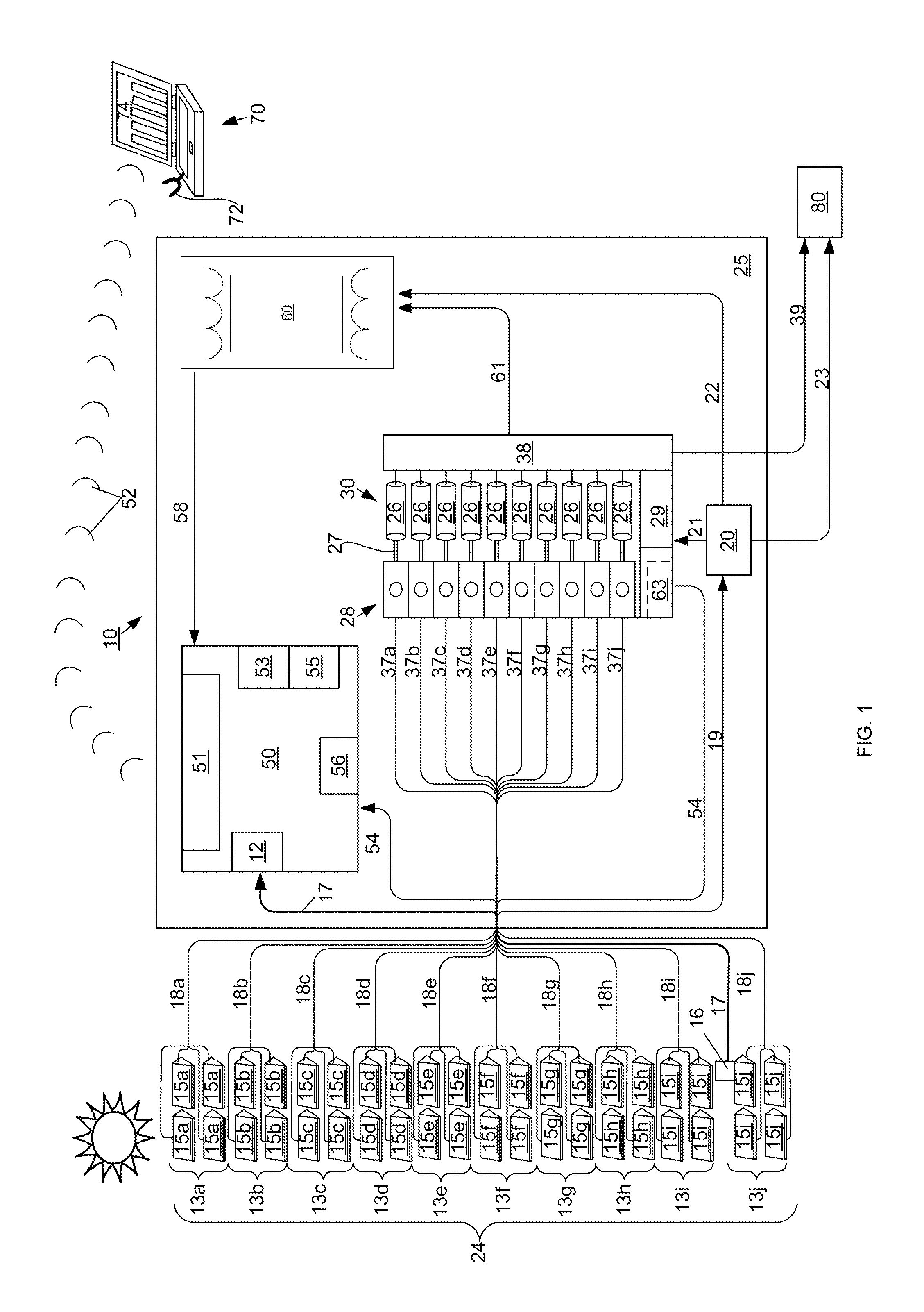 Solar Array Recombiner Box With Wireless Monitoring Capability