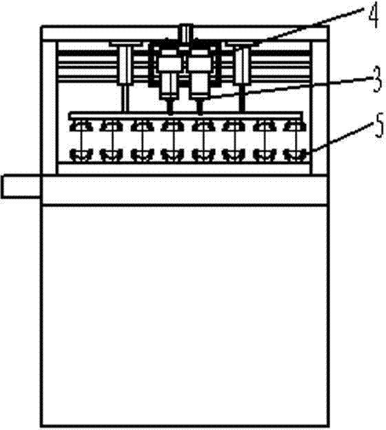 Automated drilling device with double main shafts