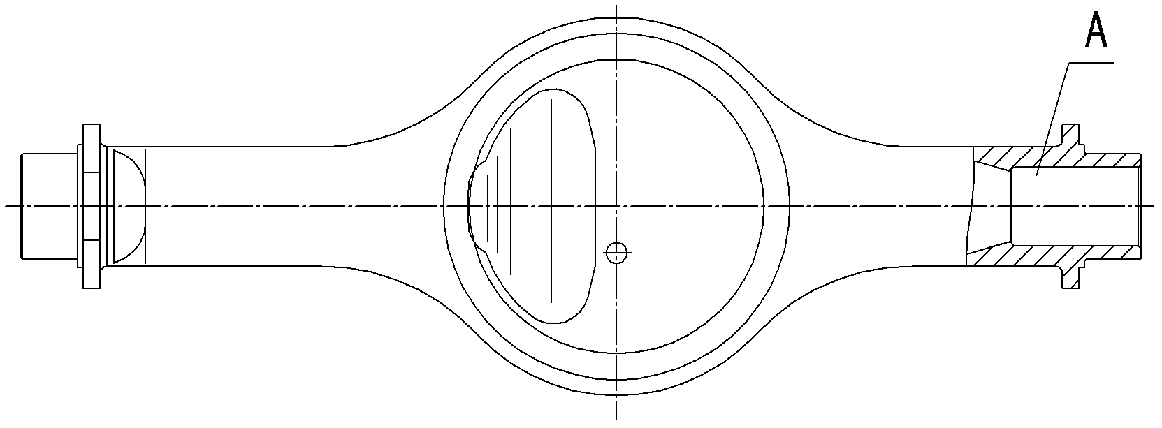 Boring automatic centering clamp of drive axle housing