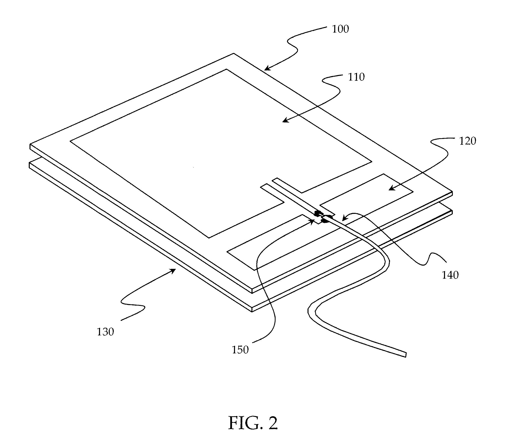 Broadband antenna with multiple associated patches and coplanar grounding for RFID applications