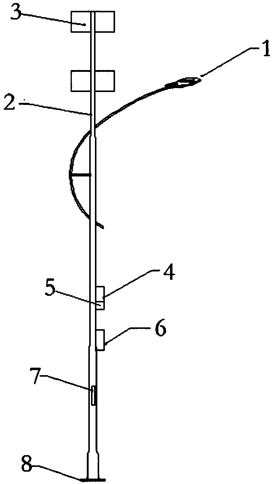 Intelligent street lamp with atmospheric refractive index structure constant measuring function