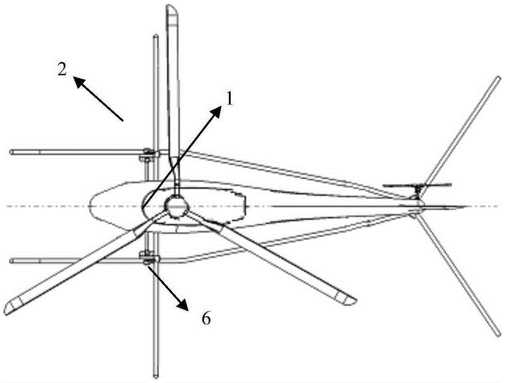 Trial flight protection device of wheel type unmanned helicopter