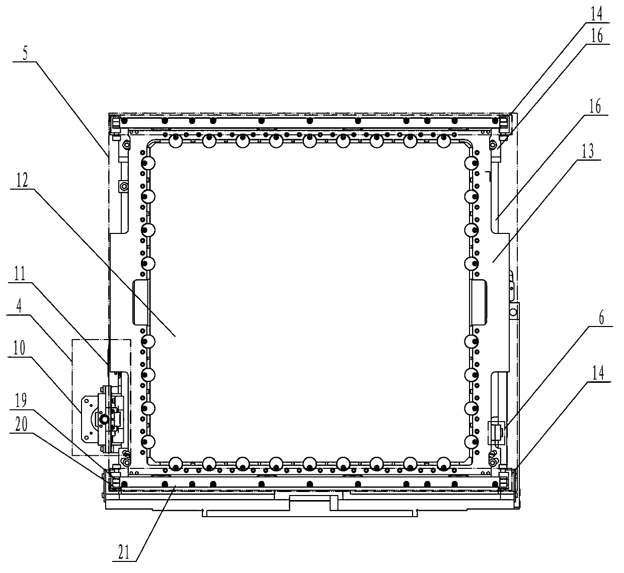 Mixer crystal four-dimensional high-precision adjustment mechanism