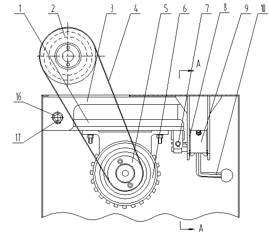 Transmission tensioning device