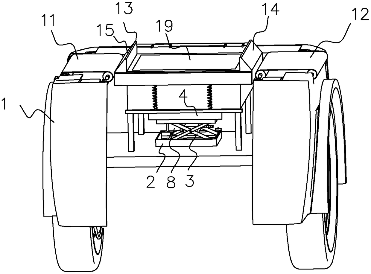 An electric vehicle and a battery replacement device thereof